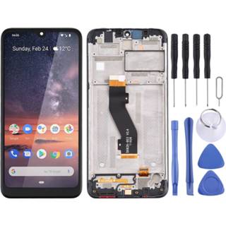 👉 Digitizer zwart active Lcd-scherm en volledige montage met frame voor Nokia 3.2 (zwart) 6922990259210