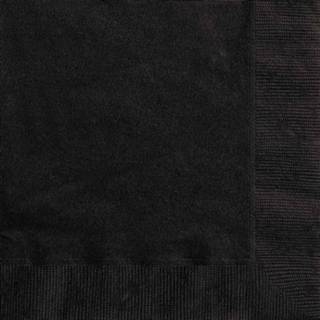 Servet zwarte active servetten 20 stuks