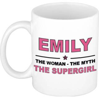 👉 Beker vrouwen Emily The woman, myth supergirl cadeau koffie mok / thee 300 ml