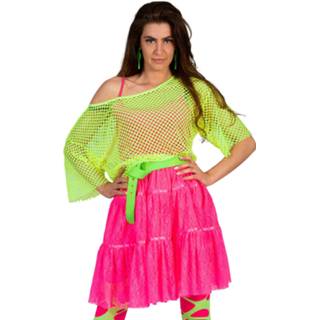 👉 Visnet groen active Disco shirt Evi in neon 8712364594355