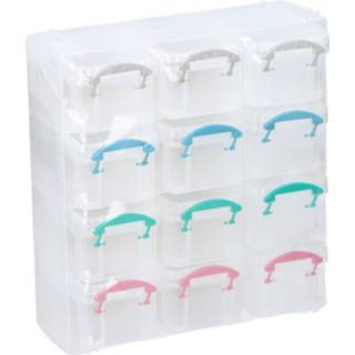 👉 Opberger kunststof transparant Hobbybox/sorteerbox 12-vaks 20 X 22 Cm - Hobby Opberger/sorteerder 8720147476750