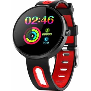 👉 Watch rood active DOMINO DM78 Plus 1,22 inch IPS-scherm Bluetooth Smart Watch, IP68 waterdicht, ondersteuning stappenteller / hartslagmeter bloeddrukmeter slaapmonitor, compatibel met Android- en iOS-telefoons (rood) 6922532981142