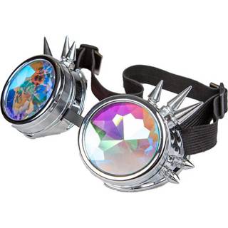 👉 Festivalbril zilver active Ruige festival bril holografisch in 5055294819000