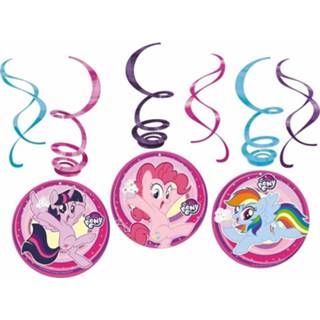 👉 Active 6x stuks My Little Pony thema rotorspiralen 50 cm