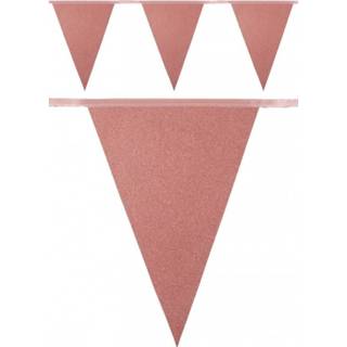 Vlaggenlijn goud active Mooie glitter rosé 6 meter 8713647946830