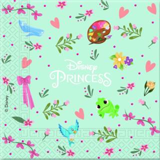 👉 Papieren servet active Leuke Disney Princess 20 dubbellaags gekleurde servetten 33x33cm 5201184892206