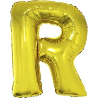 👉 Grote folie ballon letter R Goud