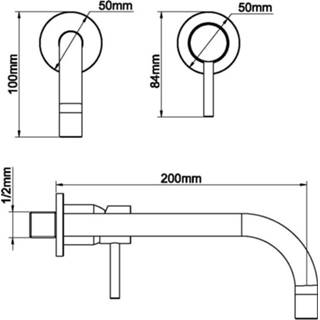 👉 Active Wiesbaden Slim Twenty eenhendel wastafel-afbouwdeel geborsteld koper 8719956087912