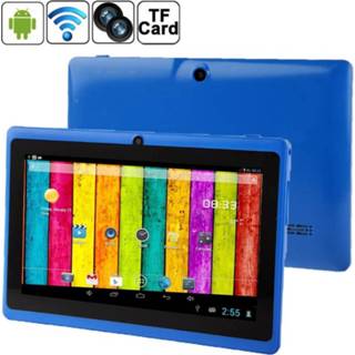 👉 Blauw active 7,0 inch tablet-pc, 512 MB + 4 GB, Android 4.2.2, 360 graden menurotatie, Allwinner A33 Quad-core, Bluetooth, WiFi (blauw) 6922376391534