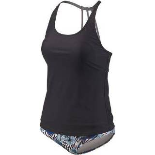 👉 BECO tankini 2-in-1 , B-cup, borst support, soft cups, zwart/multi color, maat 42