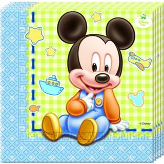 Papieren servet active Mickey Mouse - 20 dubbellaags servetten 33x33cm 5201184843475