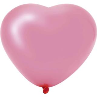 Hartballon roze active Mooie hart ballonnen 6 stuks 25cm 8711319421531