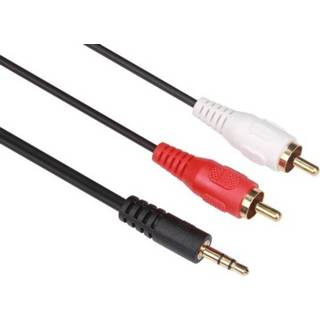 👉 Stereoplug 3.5 mm naar 2 X Rca Audioplug / Basis / 1.5 M / Verguld