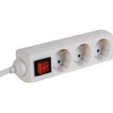 👉 Stekkerdoos active 3-voudige met schakelaar en lange kabel - randaarde