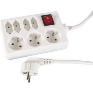 👉 Stekkerdoos active met 3 schuko stopcontacten, 4 euro stopcontacten en...