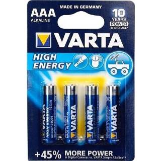 👉 Alkaline active 4 stuks high energy AAA - 1.5 V 1100 mAh