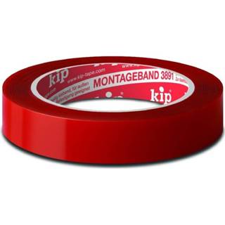 👉 Kip 240-19 montagetape buiten rood 19mm rol 5 meter