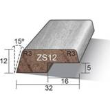 👉 Glaslat active Meranti zs12 12x32mm 490cm gegrond met sponning