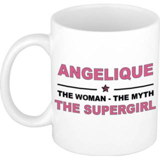👉 Beker vrouwen Angelique The woman, myth supergirl cadeau koffie mok / thee 300 ml