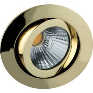 👉 Inbouwspot aluminium goud active Deluna LED kantelbaar dimbaar in warmte goud, 7 W 4028232328835