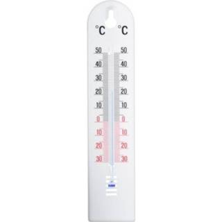👉 Thermometer wit kunststof Binnen/buiten 5 X 20 Cm - Buitenthemometers Temperatuurmeters 8720147281774