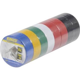 👉 Isolatietape 8x gekleurde isolatie tape 18 mm x 5 meter