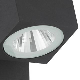 👉 Wandlamp antraciet aluminium wit Eglo - Sakeda 9002759962869
