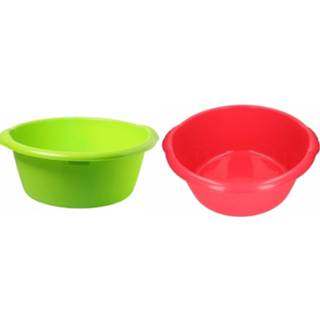 Rood groen 2x Grote afwasteil / 25 L 50 cm - Action products