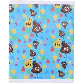 👉 Schrift blauw A5 Lijntjes Drol Emoji 3 Stuks 8719538205680