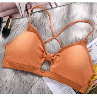 BH geel active Schoonheid>Vrouwenkleding vrouwen Yoga beha dames gevoerde sportbeha, maat: one size (geel)
