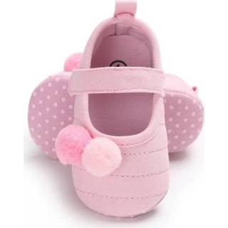 👉 Schoenen roze active baby's meisjes Baby meisje mooie afdrukken kleine verse pompon decoratie prinses (roze)