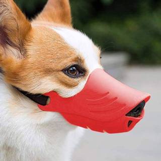 👉 Honden muilkorf rood siliconen XL active Muilkorfhoes voor Tedike Fund Fur tegen bijten benodigdheden, specificatie: (rood)