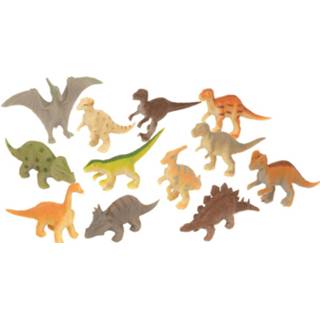 👉 Dinosaurus plastic kunststof Speelset Dino Figuren 12 Delig - Prehistorische Dieren Speelgoed 8720147735758