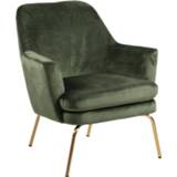 👉 Fauteuil bosgroen fluweel messing metalen stof groen 24designs Lotta Velvet - Poten 8720143242656
