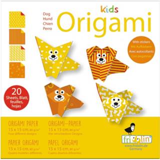 👉 Multicolor multikleur Fridolin Origami Hond Vouwen 15 X Cm 20 Stuks 4031172113720