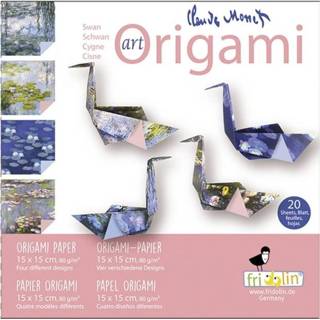 👉 Multicolor multikleur Fridolin Art Origami Claude Monet 15 X Cm 20 Stuks 4031172113553