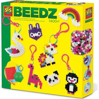 👉 Strijkkralenset multikleur Ses Creative Sleutelhangers Junior 1400 Stuks 8710341062613