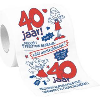 👉 Papier multikleur vrouwen Toiletpapier/wc-papier 40 Jaar Vrouw Met Grappige Tekst - 40e Verjaardag Cadeau / Versiering Feestartikelen 8718758071402