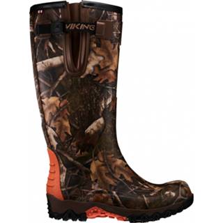 👉 Viking - Trophy V Camo - Rubberen laarzen maat 44, zwart/bruin