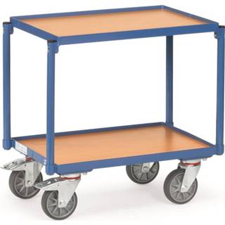 Platformwagen active Fetra 13540 - 2 etages met rand Laadvlak 605 x 405 mm 4017976213545