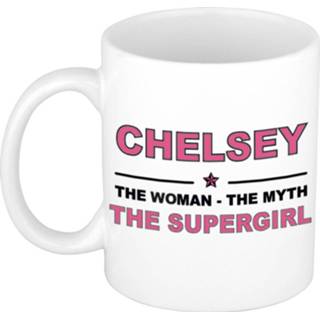👉 Beker vrouwen Chelsey The woman, myth supergirl cadeau koffie mok / thee 300 ml