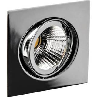 👉 Inbouwspot aluminium chroom active Deluna VIERKANT-LED kantelbaar chroom, 8 W, 2700 4028232326244