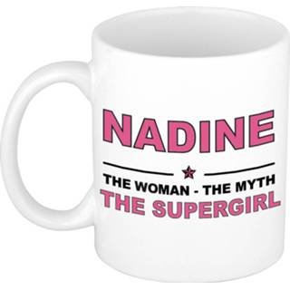 👉 Mok active vrouwen Nadine The woman, myth supergirl collega kado mokken/bekers 300 ml