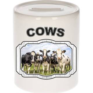 👉 Spaarpot active kinderen Dieren koe - cows/ Nederlandse koeien spaarpotten 9 cm