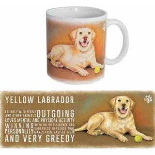 👉 Mok active Koffie/thee mokken Labrador Retriever 300 ml