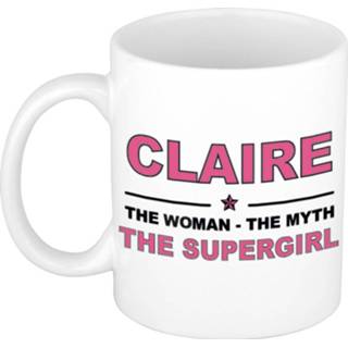 👉 Beker vrouwen Claire The woman, myth supergirl cadeau koffie mok / thee 300 ml