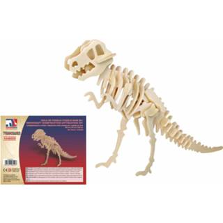 Puzzel houten active 3D T-rex dinosaurus 38 cm