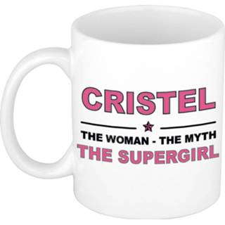 Beker vrouwen Cristel The woman, myth supergirl cadeau koffie mok / thee 300 ml
