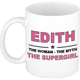 👉 Beker vrouwen Edith The woman, myth supergirl cadeau koffie mok / thee 300 ml