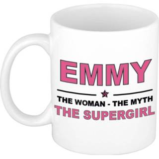 👉 Beker vrouwen Emmy The woman, myth supergirl cadeau koffie mok / thee 300 ml